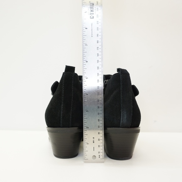 White Mountain Ankle Boot Bootie Black Suede 9M - Picture 6 of 8